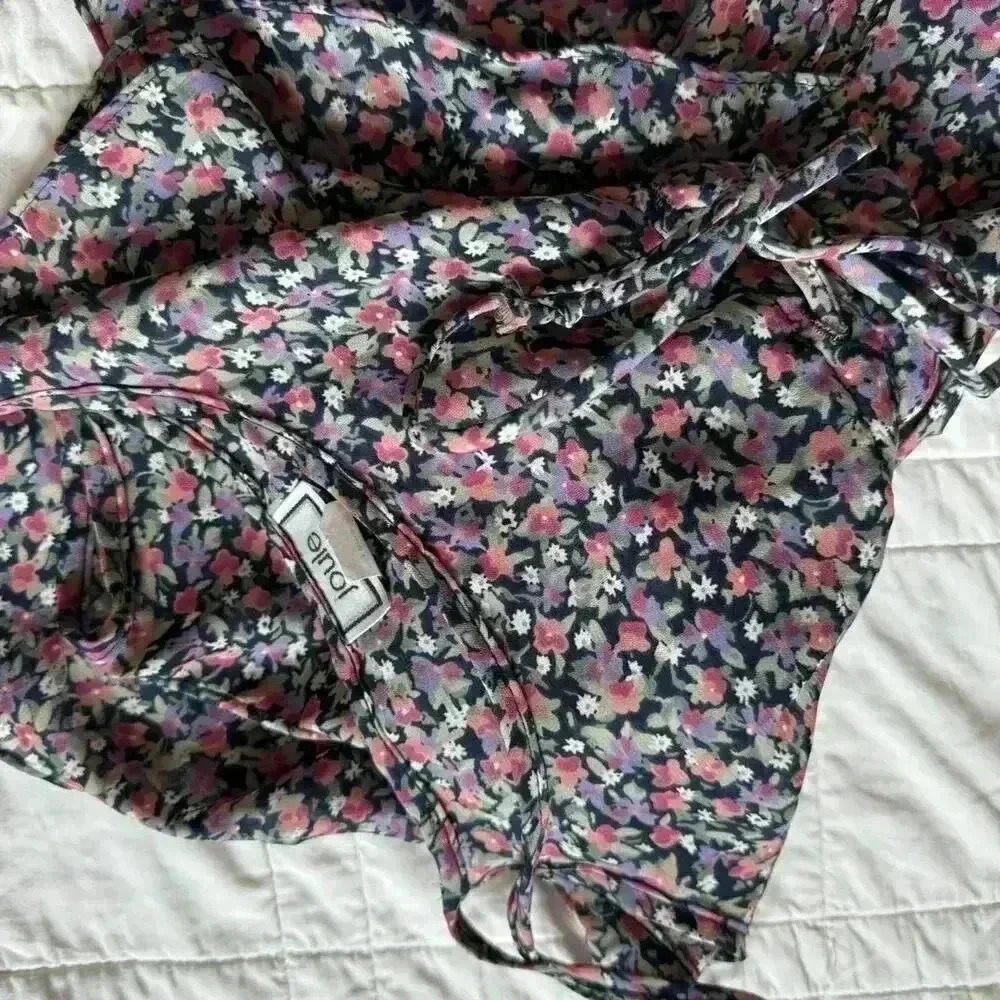 Vintage sheer floral camisole babydoll top Joule women’s large cottagecore fall - Picture 6 of 8